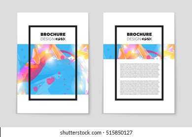 Abstract vector layout background set. For art template design, list, page, mockup brochure theme style, banner, idea, cover, booklet, print, flyer, book, blank, card, ad, sign, sheet, flyer, a4.