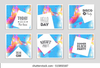 Abstract vector layout background set. For art template design, list, page, mockup brochure theme style, banner, idea, cover, booklet, print, flyer, book, blank, card, ad, sign, sheet, flyer, a4.
