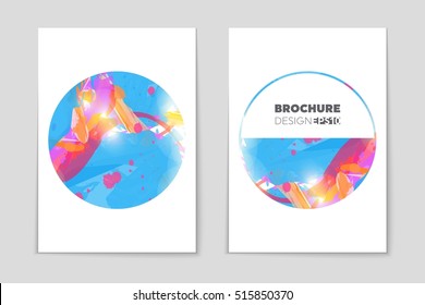 Abstract vector layout background set. For art template design, list, page, mockup brochure theme style, banner, idea, cover, booklet, print, flyer, book, blank, card, ad, sign, sheet, flyer, a4.