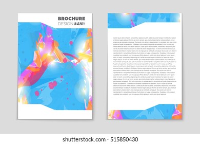 Abstract vector layout background set. For art template design, list, page, mockup brochure theme style, banner, idea, cover, booklet, print, flyer, book, blank, card, ad, sign, sheet, flyer, a4.