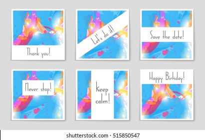 Abstract vector layout background set. For art template design, list, page, mockup brochure theme style, banner, idea, cover, booklet, print, flyer, book, blank, card, ad, sign, sheet, flyer, a4.