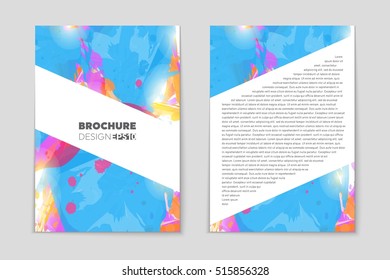 Abstract vector layout background set. For art template design, list, page, mockup brochure theme style, banner, idea, cover, booklet, print, flyer, book, blank, card, ad, sign, sheet, flyer, a4.