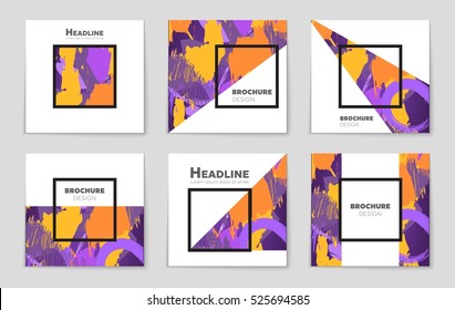 Abstract vector layout background set. For art template design, list, page, mockup brochure theme style, banner, idea, cover, booklet, print, flyer, book, blank, card, ad, sign, sheet, flyer, a4.