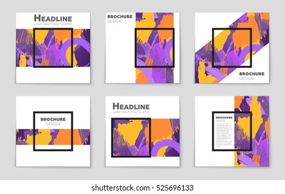 Abstract vector layout background set. For art template design, list, page, mockup brochure theme style, banner, idea, cover, booklet, print, flyer, book, blank, card, ad, sign, sheet, flyer, a4.