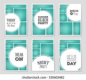 Abstract vector layout background set. For art template design, list, page, mockup brochure theme style, banner, idea, cover, booklet, print, book, blank, card, ad, sign, sheet, flyer, a4.