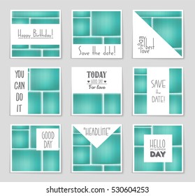 Abstract vector layout background set. For art template design, list, page, mockup brochure theme style, banner, idea, cover, booklet, print, book, blank, card, ad, sign, sheet, flyer, a4.