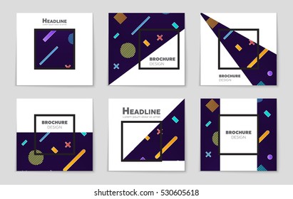 Abstract vector layout background set. For art template design, list, page, mockup brochure theme style, banner, idea, cover, booklet, print, book, blank, card, ad, sign, sheet, flyer, a4.