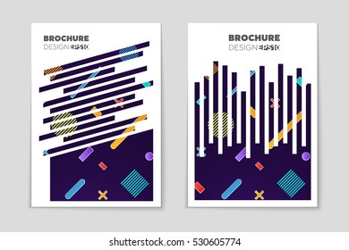 Abstract vector layout background set. For art template design, list, page, mockup brochure theme style, banner, idea, cover, booklet, print, book, blank, card, ad, sign, sheet, flyer, a4.