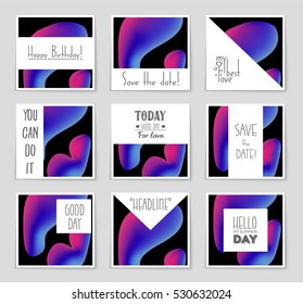 Abstract vector layout background set. For art template design, list, page, mockup brochure theme style, banner, idea, cover, booklet, print, book, blank, card, ad, sign, sheet, flyer, a4.