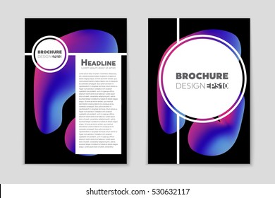 Abstract vector layout background set. For art template design, list, page, mockup brochure theme style, banner, idea, cover, booklet, print, book, blank, card, ad, sign, sheet, flyer, a4.