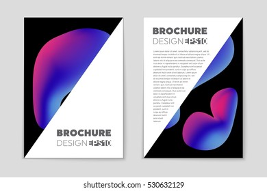 Abstract vector layout background set. For art template design, list, page, mockup brochure theme style, banner, idea, cover, booklet, print, book, blank, card, ad, sign, sheet, flyer, a4.