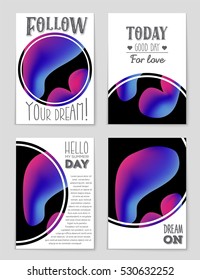 Abstract vector layout background set. For art template design, list, page, mockup brochure theme style, banner, idea, cover, booklet, print, book, blank, card, ad, sign, sheet, flyer, a4.