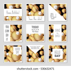 Abstract vector layout background set. For art template design, list, page, mockup brochure theme style, banner, idea, cover, booklet, print, book, blank, card, ad, sign, sheet, flyer, a4.
