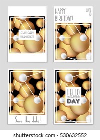 Abstract vector layout background set. For art template design, list, page, mockup brochure theme style, banner, idea, cover, booklet, print, book, blank, card, ad, sign, sheet, flyer, a4.