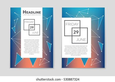 Abstract vector layout background set. For art template design, list, page, mockup brochure theme style, banner, idea, cover, booklet, print, book, blank, card, ad, sign, sheet, flyer, a4.