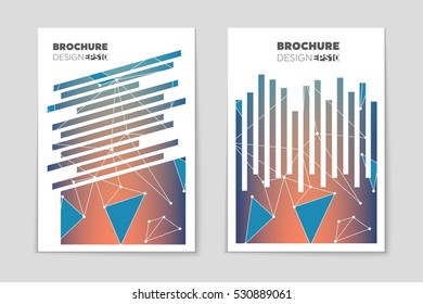 Abstract vector layout background set. For art template design, list, page, mockup brochure theme style, banner, idea, cover, booklet, print, book, blank, card, ad, sign, sheet, flyer, a4.