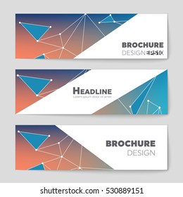 Abstract vector layout background set. For art template design, list, page, mockup brochure theme style, banner, idea, cover, booklet, print, book, blank, card, ad, sign, sheet, flyer, a4.