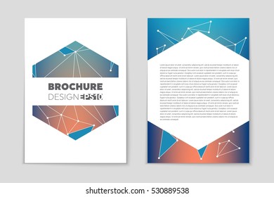 Abstract vector layout background set. For art template design, list, page, mockup brochure theme style, banner, idea, cover, booklet, print, book, blank, card, ad, sign, sheet, flyer, a4.