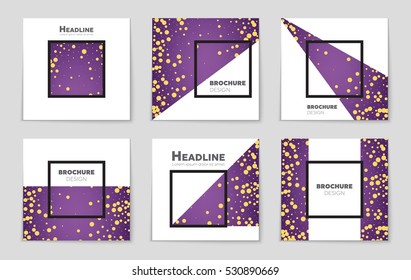 Abstract vector layout background set. For art template design, list, page, mockup brochure theme style, banner, idea, cover, booklet, print, flyer, book, blank, card, ad, sign, sheet, a4.