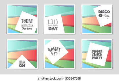 Abstract vector layout background set. For art template design, list, page, mockup brochure theme style, banner, idea, cover, booklet, print, book, blank, card, ad, sign, sheet, flyer, a4.