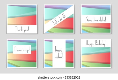 Abstract vector layout background set. For art template design, list, page, mockup brochure theme style, banner, idea, cover, booklet, print, book, blank, card, ad, sign, sheet, flyer, a4.