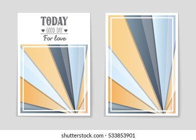 Abstract vector layout background set. For art template design, list, page, mockup brochure theme style, banner, idea, cover, booklet, print, book, blank, card, ad, sign, sheet, flyer, a4.