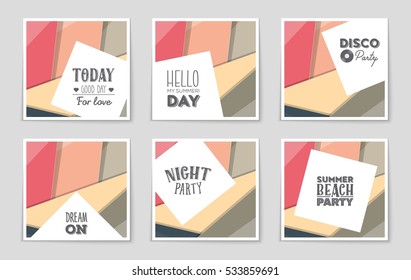 Abstract vector layout background set. For art template design, list, page, mockup brochure theme style, banner, idea, cover, booklet, print, flyer, book, blank, card, ad, sign, sheet, a4.