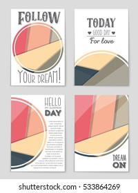 Abstract vector layout background set. For art template design, list, page, mockup brochure theme style, banner, idea, cover, booklet, print, flyer, book, blank, card, ad, sign, sheet, a4.
