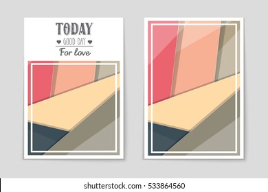 Abstract vector layout background set. For art template design, list, page, mockup brochure theme style, banner, idea, cover, booklet, print, flyer, book, blank, card, ad, sign, sheet, a4.