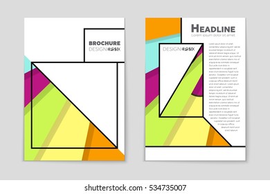 Abstract vector layout background set. For art template design, list, page, mockup brochure theme style, banner, idea, cover, booklet, print, flyer, book, blank, card, ad, sign, sheet, a4.
