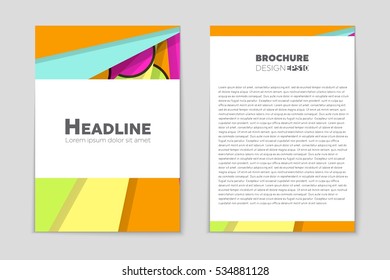 Abstract vector layout background set. For art template design, list, page, mockup brochure theme style, banner, idea, cover, booklet, print, flyer, book, blank, card, ad, sign, sheet, a4.