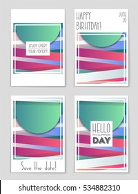 Abstract vector layout background set. For art template design, list, page, mockup brochure theme style, banner, idea, cover, booklet, print, flyer, book, blank, card, ad, sign, sheet, a4.