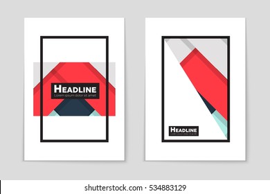 Abstract vector layout background set. For art template design, list, page, mockup brochure theme style, banner, idea, cover, booklet, print, flyer, book, blank, card, ad, sign, sheet, a4.