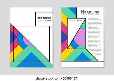 Abstract vector layout background set. For art template design, list, page, mockup brochure theme style, banner, idea, cover, booklet, print, flyer, book, blank, card, ad, sign, sheet, a4.