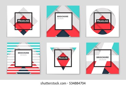 Abstract vector layout background set. For art template design, list, page, mockup brochure theme style, banner, idea, cover, booklet, print, flyer, book, blank, card, ad, sign, sheet, a4.