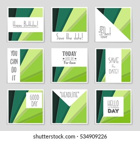 Abstract vector layout background set. For art template design, list, page, mockup brochure theme style, banner, idea, cover, booklet, print, flyer, book, blank, card, ad, sign, sheet, a4.