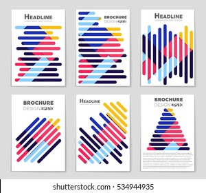 Abstract vector layout background set. For art template design, list, page, mockup brochure theme style, banner, idea, cover, booklet, print, flyer, book, blank, card, ad, sign, sheet, a4.