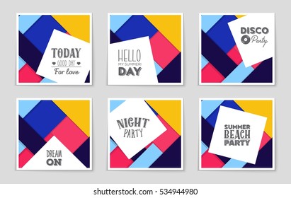 Abstract vector layout background set. For art template design, list, page, mockup brochure theme style, banner, idea, cover, booklet, print, flyer, book, blank, card, ad, sign, sheet, a4.