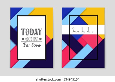 Abstract vector layout background set. For art template design, list, page, mockup brochure theme style, banner, idea, cover, booklet, print, flyer, book, blank, card, ad, sign, sheet, a4.
