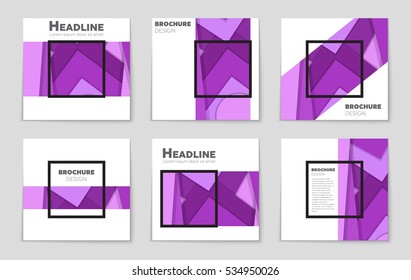 Abstract vector layout background set. For art template design, list, page, mockup brochure theme style, banner, idea, cover, booklet, print, flyer, book, blank, card, ad, sign, sheet, a4.