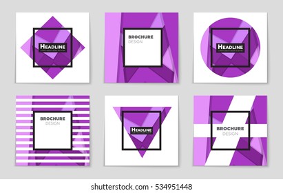 Abstract vector layout background set. For art template design, list, page, mockup brochure theme style, banner, idea, cover, booklet, print, flyer, book, blank, card, ad, sign, sheet, a4.
