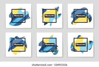 Abstract vector layout background set. For art template design, list, page, mockup brochure theme style, banner, idea, cover, booklet, print, flyer, book, blank, card, ad, sign, sheet, a4.