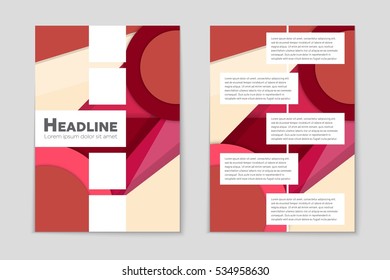 Abstract vector layout background set. For art template design, list, page, mockup brochure theme style, banner, idea, cover, booklet, print, flyer, book, blank, card, ad, sign, sheet, a4.