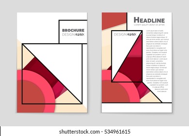 Abstract vector layout background set. For art template design, list, page, mockup brochure theme style, banner, idea, cover, booklet, print, flyer, book, blank, card, ad, sign, sheet, a4.