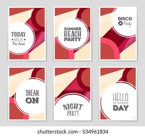 Abstract vector layout background set. For art template design, list, page, mockup brochure theme style, banner, idea, cover, booklet, print, flyer, book, blank, card, ad, sign, sheet, a4.