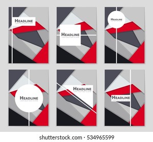 Abstract vector layout background set. For art template design, list, page, mockup brochure theme style, banner, idea, cover, booklet, print, flyer, book, blank, card, ad, sign, sheet, a4.