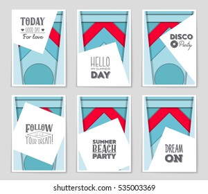 Abstract vector layout background set. For art template design, list, page, mockup brochure theme style, banner, idea, cover, booklet, print, flyer, book, blank, card, ad, sign, sheet, a4.