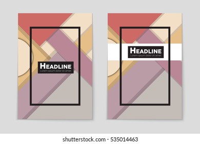 Abstract vector layout background set. For art template design, list, page, mockup brochure theme style, banner, idea, cover, booklet, print, flyer, book, blank, card, ad, sign, sheet, a4.