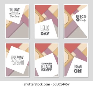 Abstract vector layout background set. For art template design, list, page, mockup brochure theme style, banner, idea, cover, booklet, print, flyer, book, blank, card, ad, sign, sheet, a4.