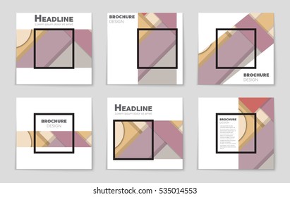 Abstract vector layout background set. For art template design, list, page, mockup brochure theme style, banner, idea, cover, booklet, print, flyer, book, blank, card, ad, sign, sheet, a4.